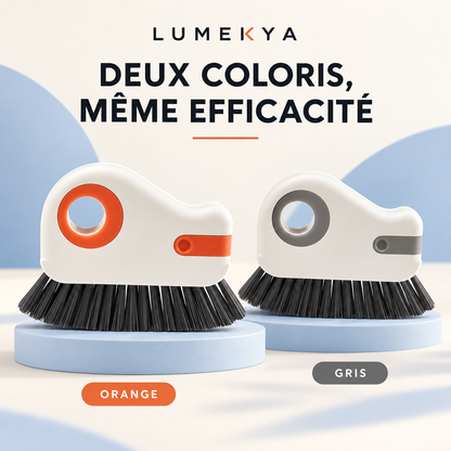 Brosse de nettoyage 2-en-1 LUMEKYA – Rails et rainures