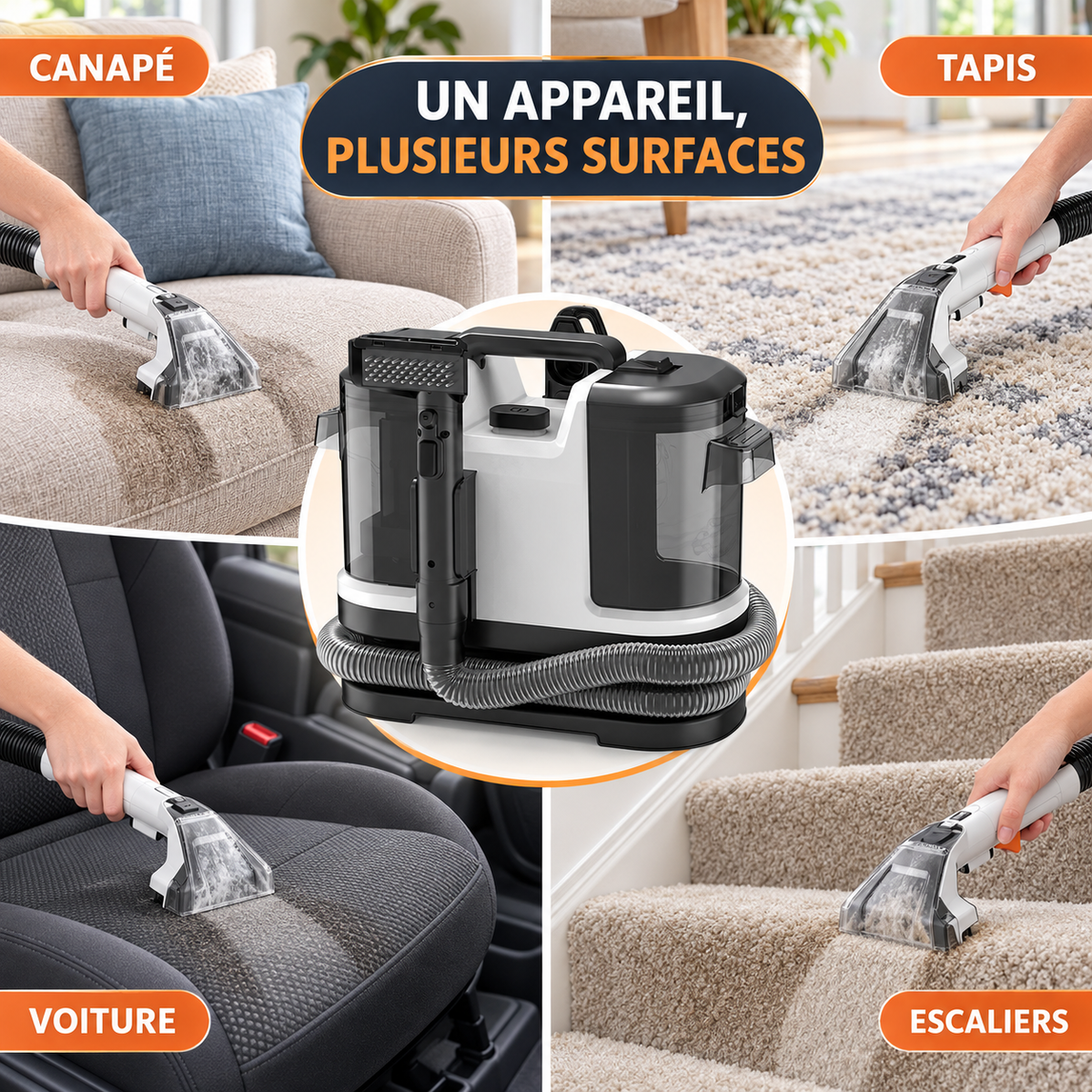 Nettoyeur injecteur-extracteur LUMEKYA – Canapés et tapis