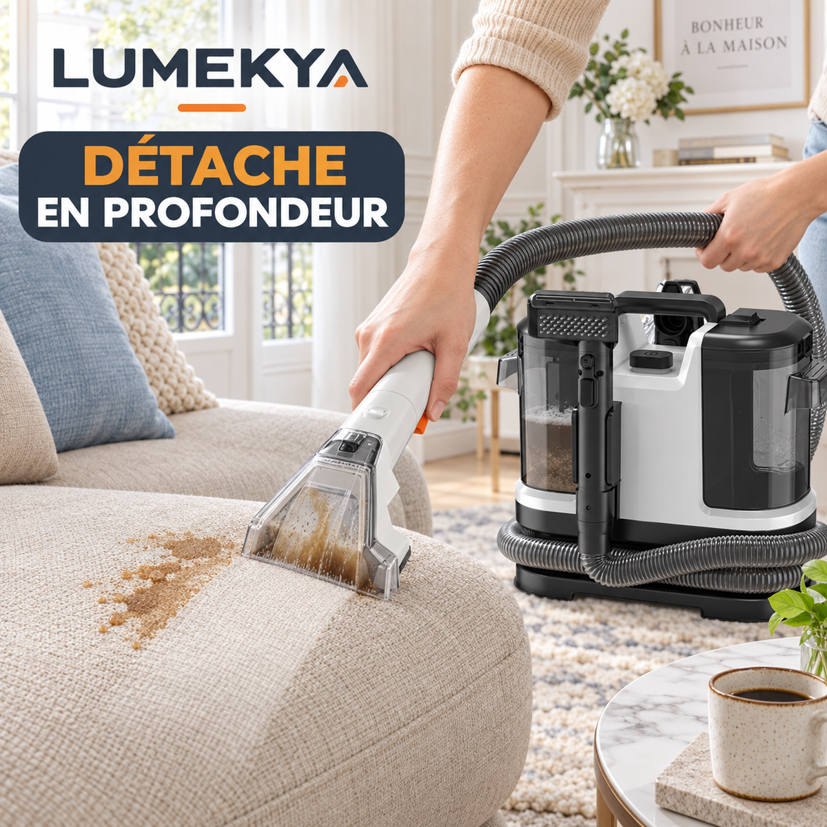 Nettoyeur injecteur-extracteur LUMEKYA – Canapés et tapis