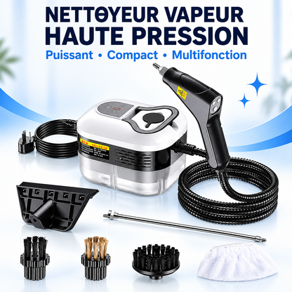 Nettoyeur vapeur haute pression LUMEKYA – 4,5 bars, réservoir 1,2 L