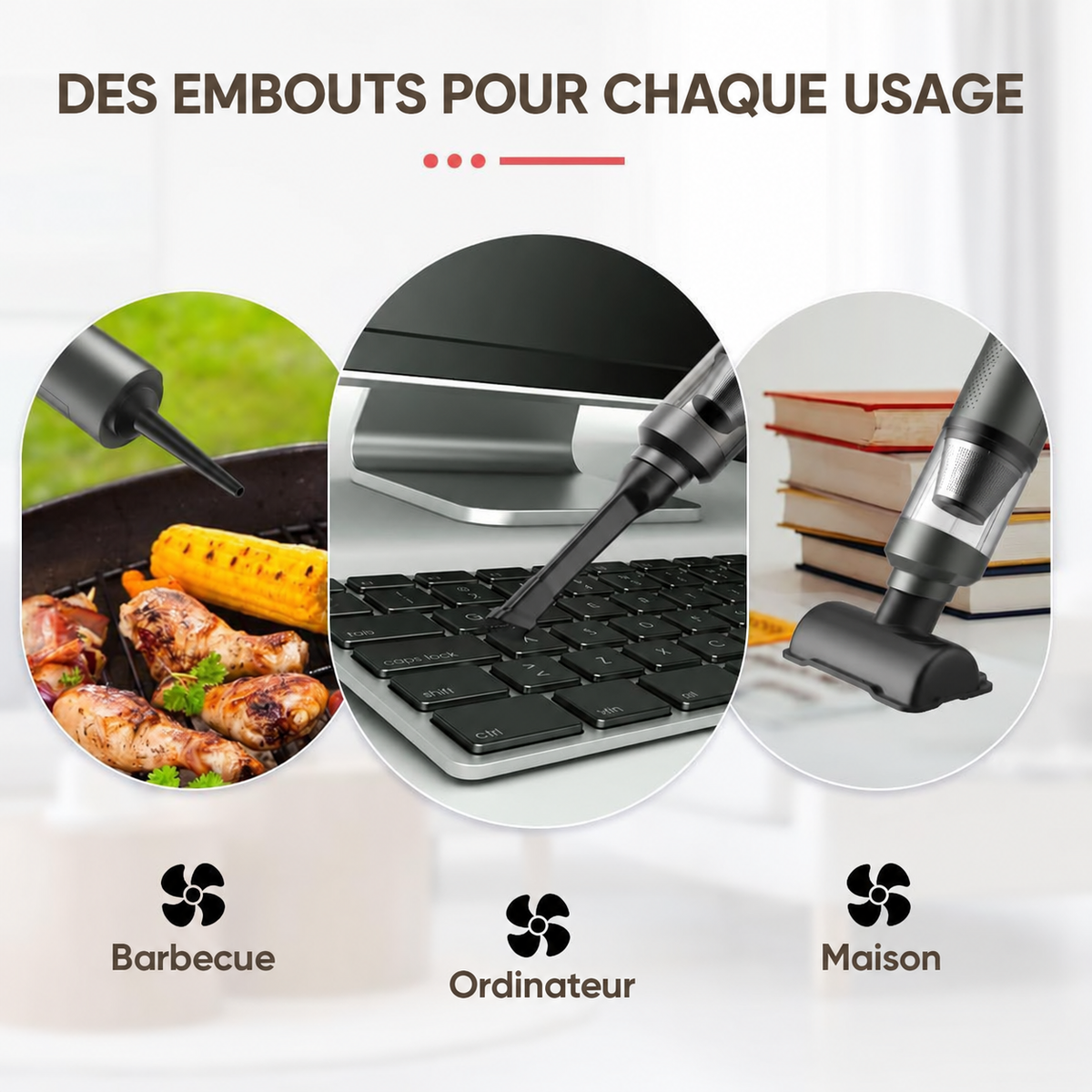 Aspirateur à main 4-en-1 LUMEKYA