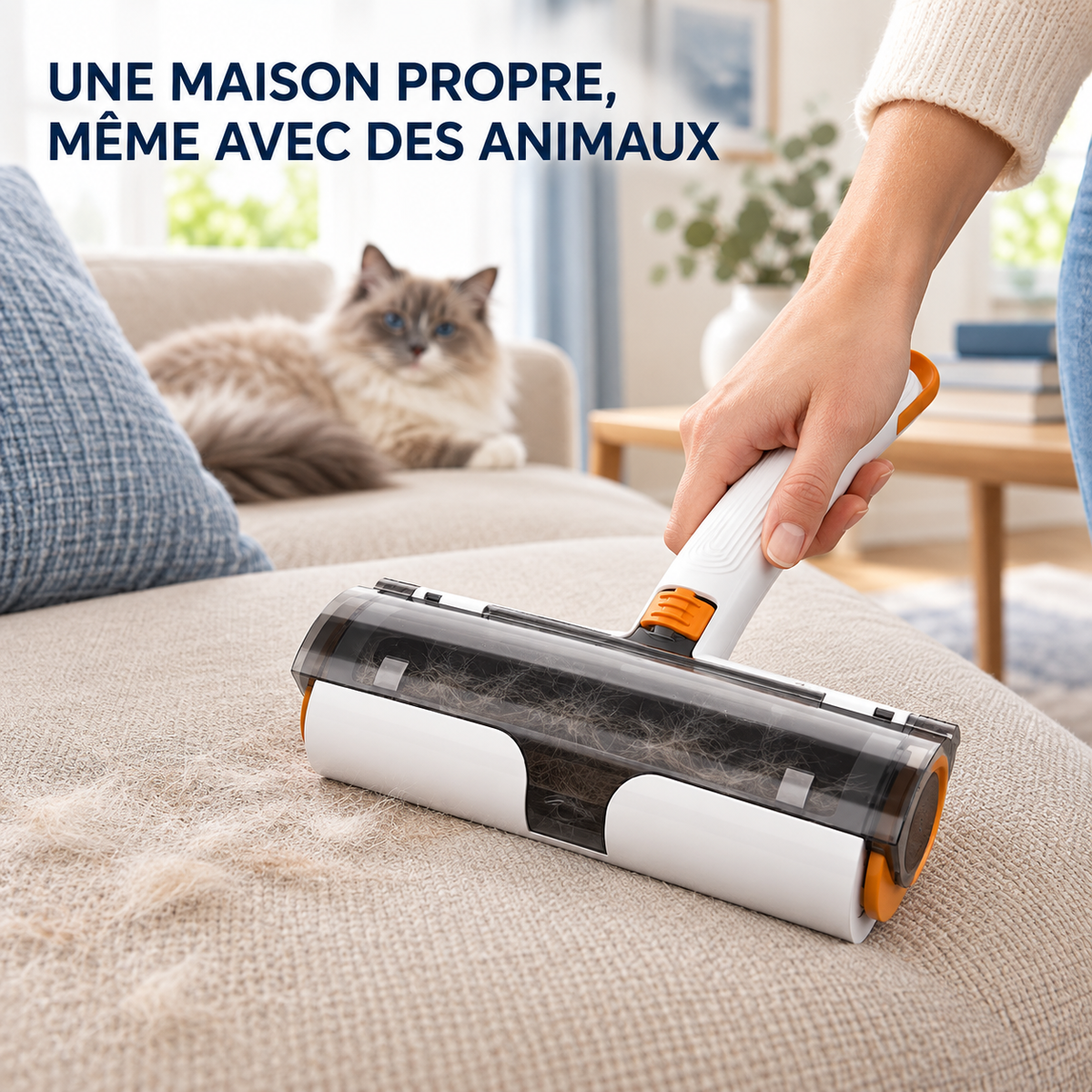 Rouleau anti-poils réutilisable LUMEKYA – Canapés, tapis et vêtements